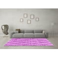 thumbnail image 3 of Ahgly Company Indoor Round Trellis Pink Modern Area Rugs, 7' Round, 3 of 4