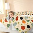 thumbnail image 3 of Homewish Watercolor Pumpkin Twin Comforter Sets, Thanksgiving Day Theme Bedding Set, Beige Multicolor, Polka Dots Reversible, 2pcs 1 Comforter and 1 Pillowcase, 3 of 6
