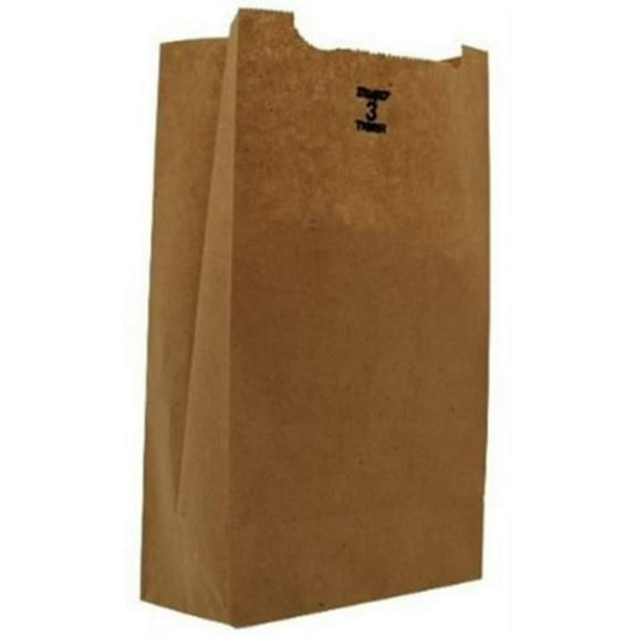 Duro 18403 CPC Standard Grocery Bags - Kraft - Case of 500