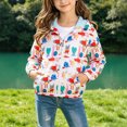 thumbnail image 2 of KPOPLK Girls Windbreaker Jackets 3 6 9 12 18 Months 2T 3T 4T Fall Lightweight Water Resistant Coat Outwear with Zip Up Hooded Clothes for Kids Beige,Size 18-24 Months, 2 of 5