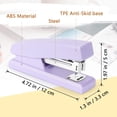 thumbnail image 2 of Stapler, Office Stapler, Small Staplers for Desk, Purple, 2 of 4