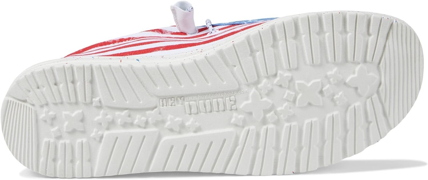 Hey Dude Wally Patriotic Stars And Stripes Mens 9 Shoes Blue Red White 40001-9C8 Hey Dude® Men main image 2