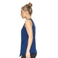 thumbnail image 2 of Expert Brand USA-Made Women's MoCA Cotton Blend Front Tie Tank Top, Navy, Small, 2 of 5