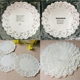 thumbnail image 5 of Opolski 100Pcs Round Paper Lace Doilies Cake Placemat Party Wedding Baking Decoration, 5 of 8