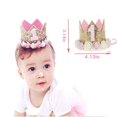 thumbnail image 5 of Haomaomao Juego De Decoración De Cumpleaños, Corona Para Fiesta De Bebé, Niña/Niño, Sombrero De Fiesta De Primer Cumpleaños, Sombrero De Tiara De Princesa, Incluye Adorno Para Tarta, Un Soy Uno Y Una, 5 of 5