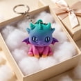 thumbnail image 6 of Weloille 3D Printed Little Dragon Figurine 1Pc, Creative Mini Animal Statue, Smooth Hand Painted Decorative Ornament, Cute Desktop Decor for Home Office Shelf Bedroom Living Room, 6 of 6