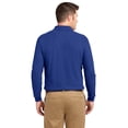 thumbnail image 2 of Port Authority Men's Silk Touch Long Sleeve Polo Shirt, 2 of 6