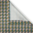 thumbnail image 6 of Ambesonne Retro Valance & Curtain, Abstract Wavy Line Art, 55"x45", Multicolor, 6 of 6