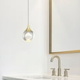 thumbnail image 5 of JollySun Dimmable And Energy Efficient Ligth Fixtures Ceiling Gold Bathroom Crystal Mini Pendant, 5 of 9