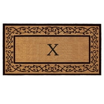 Calloway Mills Abbington Monogram Doormat 30" x 48" (Letter X)