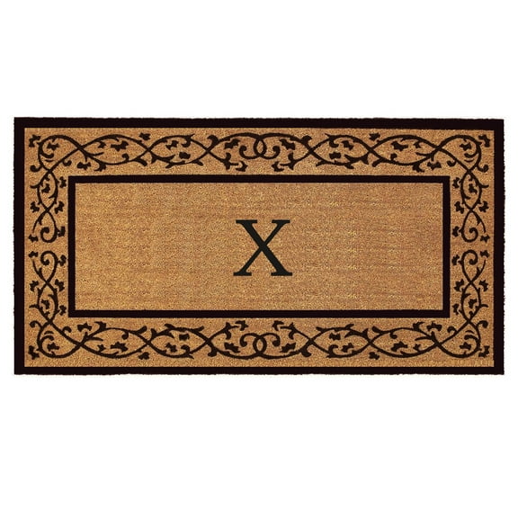 Calloway Mills Abbington Monogram Doormat 30" x 48" (Letter X)
