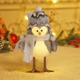 thumbnail image 3 of kiskick Christmas Glowing Bird with Knitted Plush Scarf and Hat – Reusable Holiday Desktop Decoration, Light Up LED Bird Ornament for Party Supplies and Gifts, 3 of 7