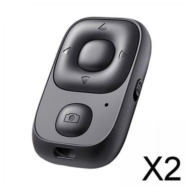 2 Medios De Control Remoto Inalámbricos Con Obturador De Cámara Bluetooth Para Tabletas IOS 2 piezas