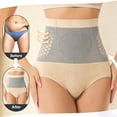 thumbnail image 6 of CBASIHI Womens Tummy Control Shapewear Panties- Seamless Butt Lifting High Waist Comfortable Body Shaper Slimming Briefs Khaki Size 2XL, 6 of 8