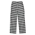 thumbnail image 2 of FORMRS Kids Pajama Pants with Pockets Size 13-14Y Boys Lounge Sleep Bottoms, Black and White Geometric, 2 of 8