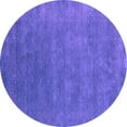 thumbnail image 1 of Ahgly Company Indoor Round Abstract Purple Contemporary Area Rugs, 7' Round, 1 of 4