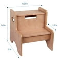thumbnail image 3 of Two Step Stool - Oak Finish, 3 of 7