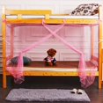 thumbnail image 3 of Children Bunk Beds Valance Student Dormitory Insect Net Four Valance Student Corner Bedding Canopy Bug Repeller Bed Curtain, 3 of 4