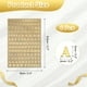 thumbnail image 2 of 6 Hojas de Calcomanías de Letras 0.18" Calcomanías de Letras Mini 3D Calcomanías de Alfabeto Autoadhesivas de Aleación (Dorado, Mayúsculas), 2 of 7