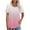 NEW3/Pink, variant on Otvok Womens Spring Summer T-Shirt Color Blocked Round Neck Sleeve Short Sleeve Tops