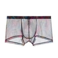 thumbnail image 2 of Valentine's Day Gifts for Him Meitianfacai Mens Underwear Men's Underwear Transparent See Through Shorts Hot Lip Print Underpants, 2 of 4