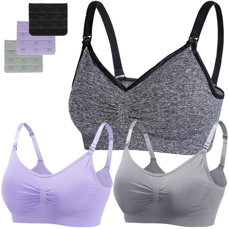 

Lingerie For Women Plus Size 3Pc Sports Bra-Padded Seamless High Impact Support For Yoga Workout Fitness