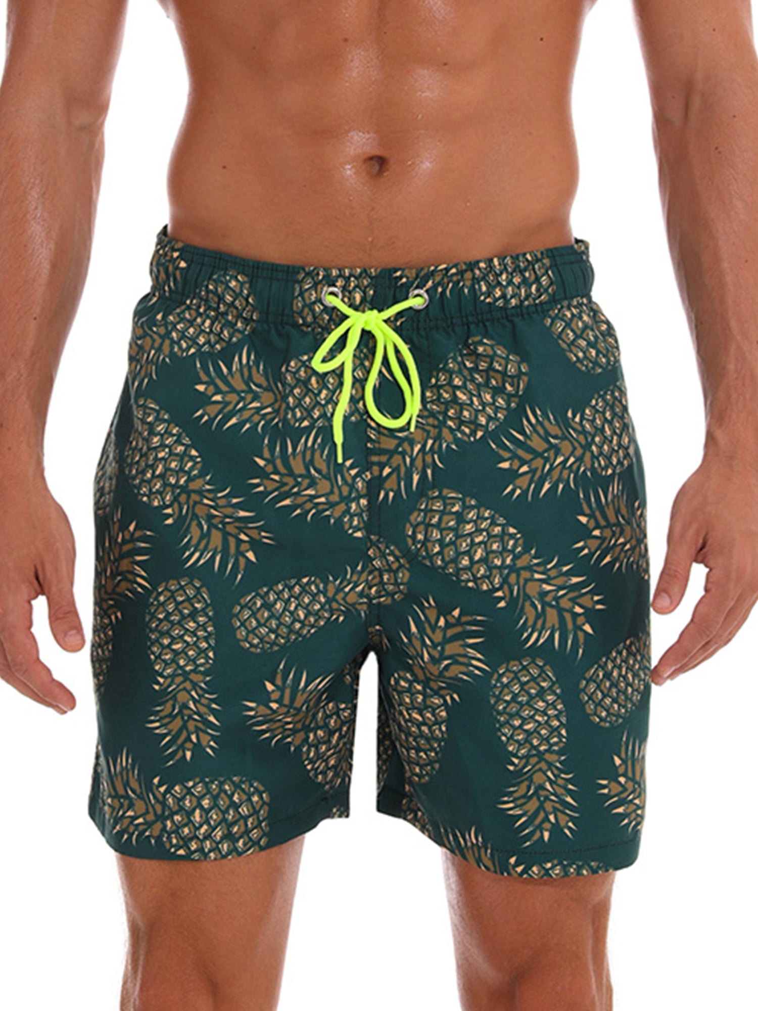 Mens Swim Trunks Fashion Board Shorts Bathing Suits Elastic Waist with Pocket Drawstring M-XXXL