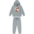 thumbnail image 4 of Atogsazn Kids Boys Halloween Sweat Outfit Teen Spooky Long Sleeve Sweatshirt Hoodies Pants Set Fall Winter Clothes 05-Gray 4-5 Years Fashion, 4 of 5