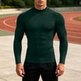 thumbnail image 4 of SUYIDA Men's Ice Silk Mesh Zip Top, Long Sleeve Breathable Athletic Tee, Quick Dry Comfortable Fit Shirt, 4 of 5