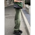 thumbnail image 4 of Women’s High Waisted Green Washed Wide Leg Long Denim Pants Vintage Streetwear Baggy Jeans, 4 of 7