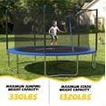 thumbnail image 3 of Mersco 14ft Trampoline PLAY Heavy Duty Outdoor Trampoline for Kids and Adults, Backyard Trampoline with Enclosure Net for Family Fun,Jumping Trampoline for Boys and Girls Birthday Gift ,Blue, 3 of 12