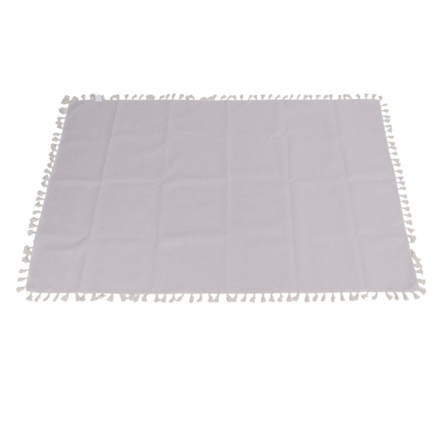 Mesa de Mesa, Manteles de Lino de Algodón Rectángulo Rectángulo de Arrugas para Fiesta para Comedor