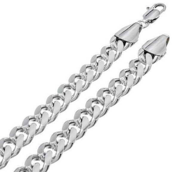 Sterling Silver 6.0mm Curb Cuban Link Chain Lobster Clasp (34 Inches)