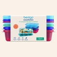thumbnail image 2 of Bentgo Easyboxes - Reusable 5-Compartment Food Containers, Stackable 8-Piece Set, 4 Trays & 4 Lids,, 2 of 9