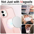 thumbnail image 4 of BENTOBEN iPhone 11 Case, 6.1 inch Slim Translucent Matte Magnetic Shockproof Protective Anti Slip Women Men Cover Case for iPhone 11 6.1", Pink, 4 of 8