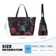 thumbnail image 4 of Fotbe Rose Full Moon Black Wolf Bolsa de Viaje para Playa - Resistente al Agua, Bolsa Tote de Gran Capacidad y Ligera con 7 Bolsillos para Mujeres y Hombres, 4 of 7