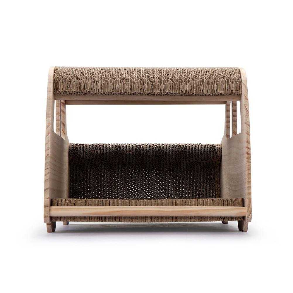 Canddidliike Cat Scratching Post Cardboard, Cat Scratcher Lounge, Scratch Pad with Catnip, Cat Bed Couch for House Canddidliike Cat Scratching Post Cardboard, Cat Scratcher Lounge, Scratch Pad with Catnip, Cat Bed Couch for House