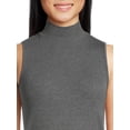 thumbnail image 5 of Time and Tru Women's Ribbed Mock Neck Sleeveless Top, 2-Pack, Sizes XS-XXXL, 5 of 5