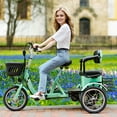 thumbnail image 4 of VIPQV Electric Tricycle for Adults, 400W Folding Trike Ebike 16", 3 Wheel Electric Tricycle, 14MPH Max Speed, Up to 34 Miles, 48V 12AH UL2849 Tricycle, White, 4 of 11
