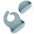 thumbnail image 4 of 6pcs Baby Feeding Set BPA Free Silicone Suction Bowl & Plate Spoon fork Silicone Adjustable Bib Non-Slip Baby Weaning Set Baby Tableware Set Baby Eating Supplies Suitable for, 4 of 6