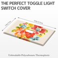 thumbnail image 3 of Decorator Switch or Receptacle Pioneer Floral Outlet Wall Plate,Size 1-Gang 2.8" x 4.5”, Polycarbonate Thermoplastic Electrical Switchplate Home Decor for Kitchen Living Room Bedroom Decorate, 3 of 6