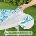 thumbnail image 5 of Colorful Tie Dye Pattern Round Fitted Tablecloth with Elastic Edge,Dining Table Cover Waterproof,Outdoor Round Tablecloth for Camping,Dining,Indoor and Outdoor, 5 of 7