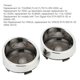 thumbnail image 4 of Pair Motorcycle Turn Signal Light Lens Cover Front Rear Replacement for TOURING FLHX FLTRI FLHRS 2000up(Chrome Smoky ), 4 of 5