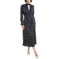thumbnail image 3 of Rebecca Taylor womens  Print Maxi Dress, 0, Blue, 3 of 4