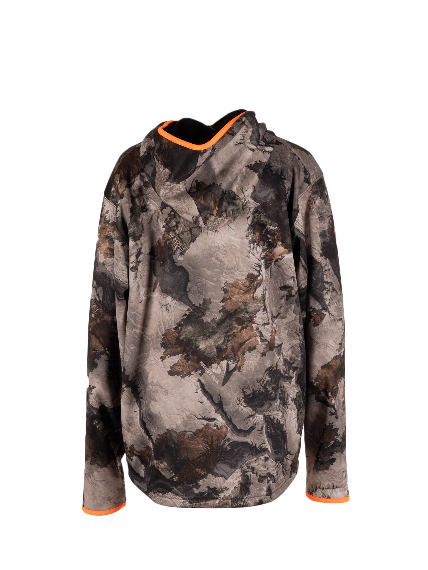 Mossy Oak Youth Long Sleeve Camouflage Hunting Pullover Hoodie, Mossy Oak Terra Gila, L