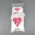 thumbnail image 2 of Ambesonne Butterfly Bedding Set 4 Pcs, Heart Love, Queen, Multicolor, 2 of 3