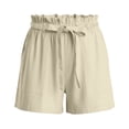 thumbnail image 5 of Admvng Wonens Shorts Casual Summer Loose Drawstring Comfortable Cotton Yoga Stretchy Work Short Pants With Pocket Size S-2XL, 5 of 5
