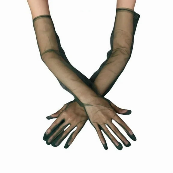 Women's Bridal Wedding Gloves Finger Tulle Gloves Long Wedding Accessories