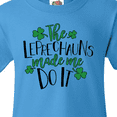 thumbnail image 4 of Inktastic St. Patrick's Day The Leprechauns Made me Do It Youth T-Shirt, 4 of 5