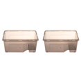 thumbnail image 4 of thinsony Reptile Turtle Tortoise Tank Vivarium Feeding Box with Basking Ramp Black, 4 of 7